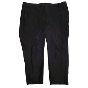 Ann Taylor Black Ankle Slacks Curvy Fit 16